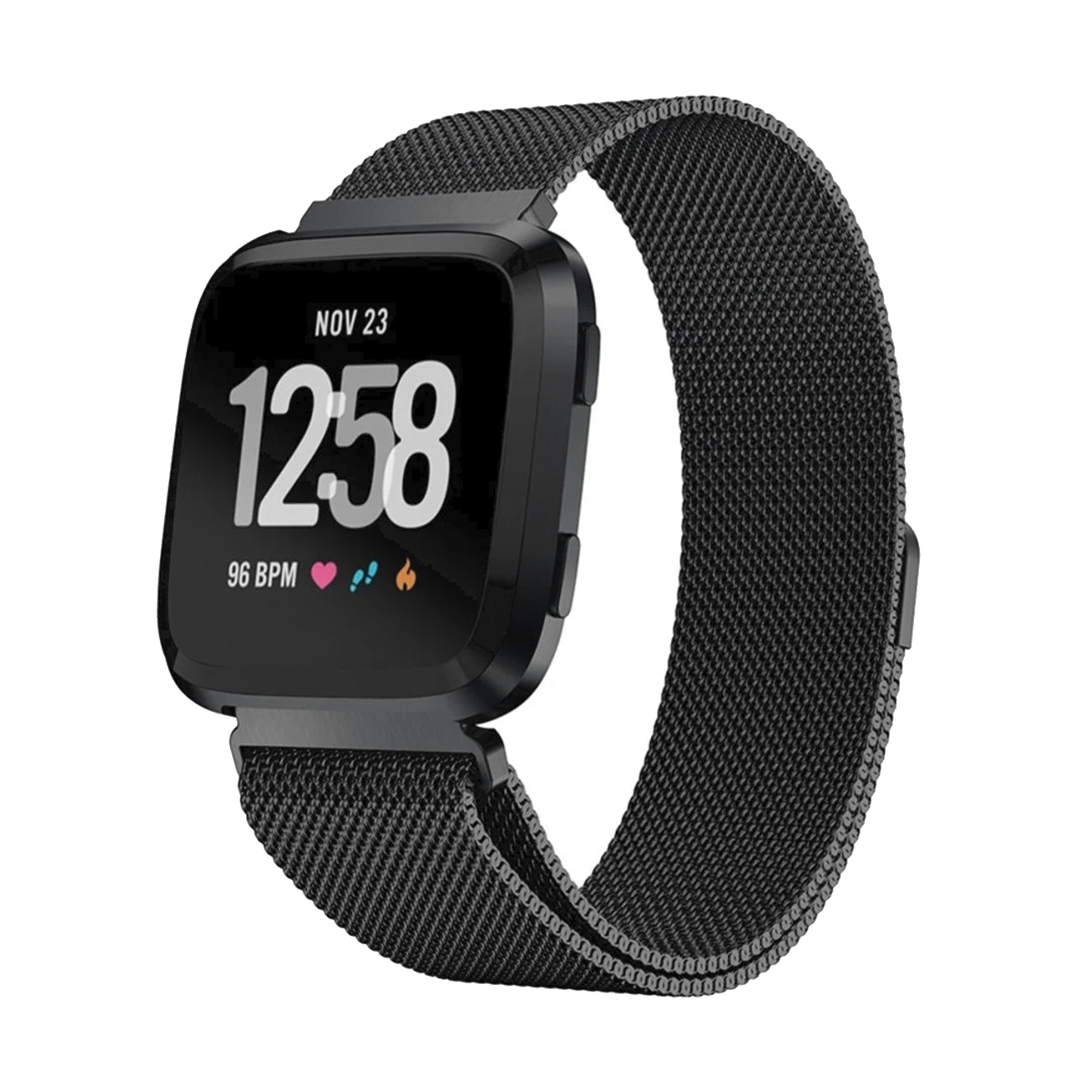 Fitbit Versa 1 / 2 milanese band - zwart