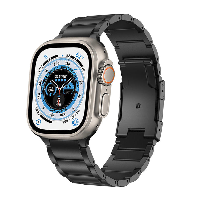 Apple Watch Ultra Titanium schakel band - zwart