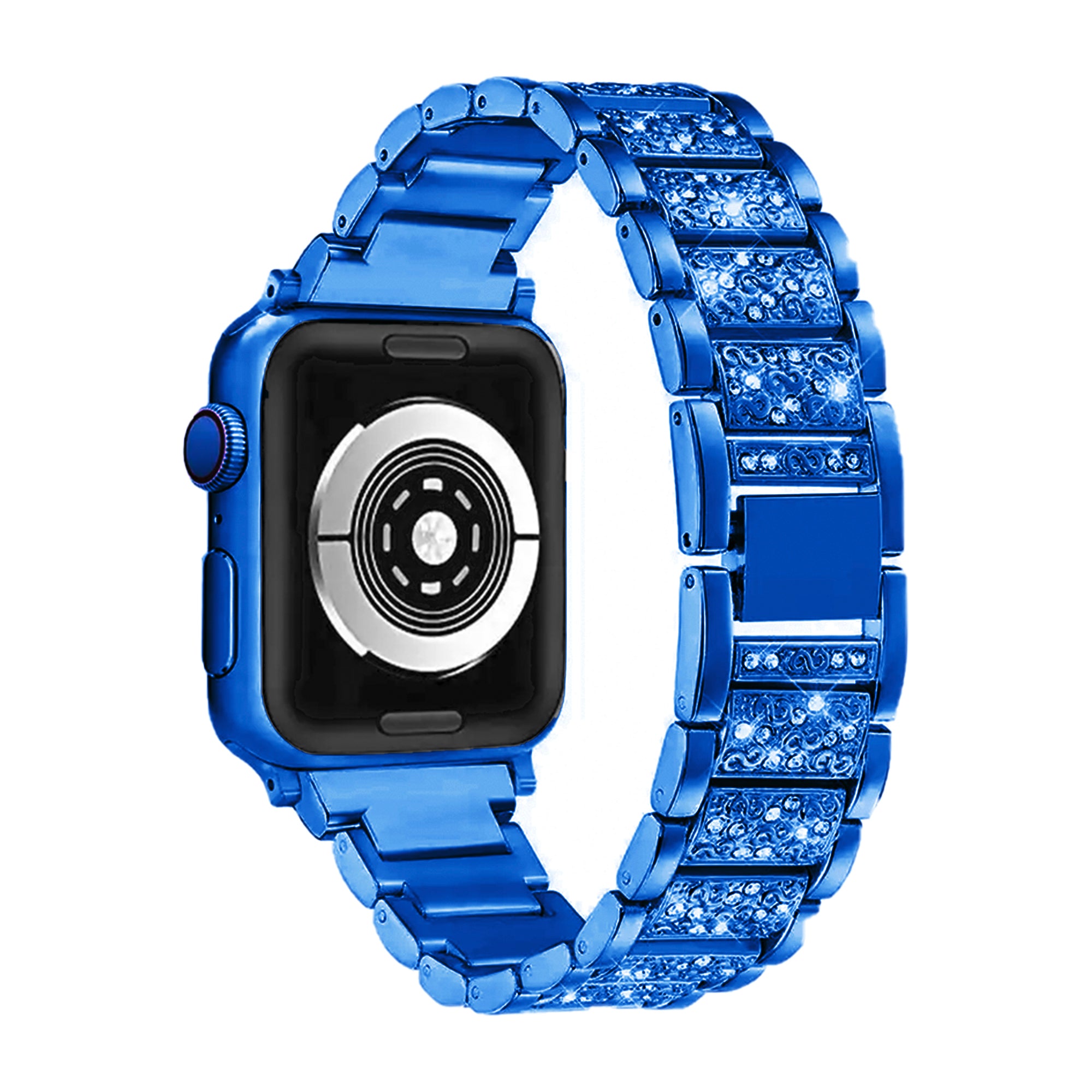 Apple Watch diamond link strap - blue