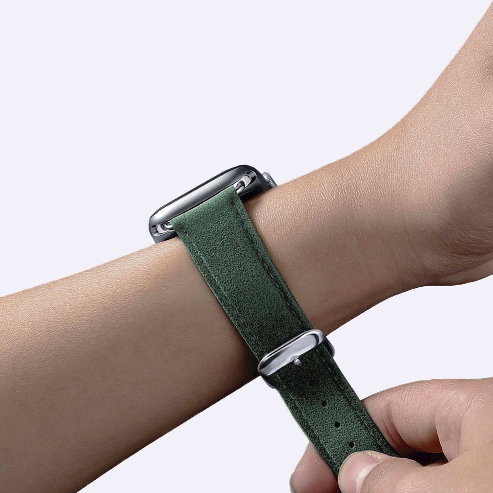 Apple Watch Alcantara strap - green