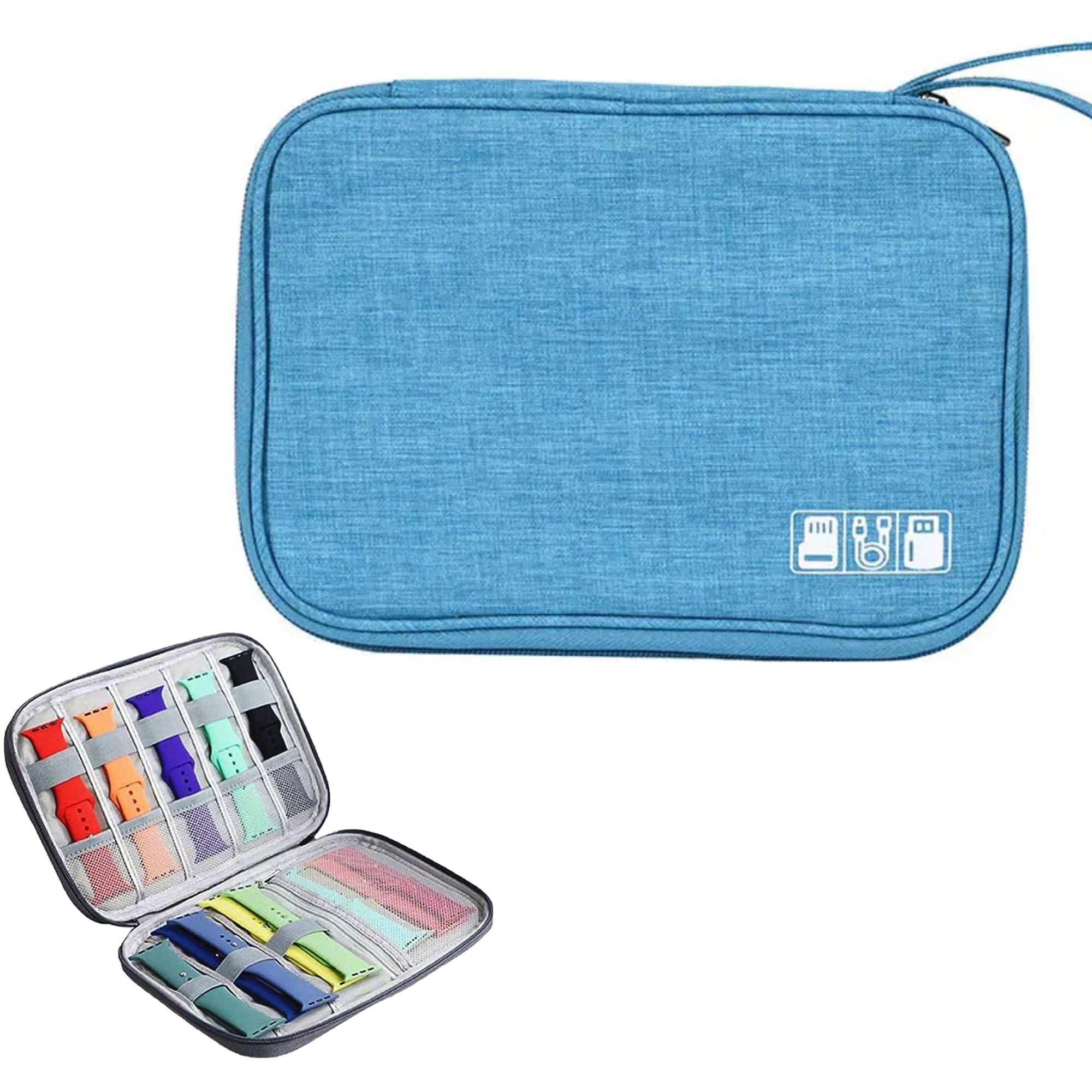 Apple Watch organizer/travel case - light blue