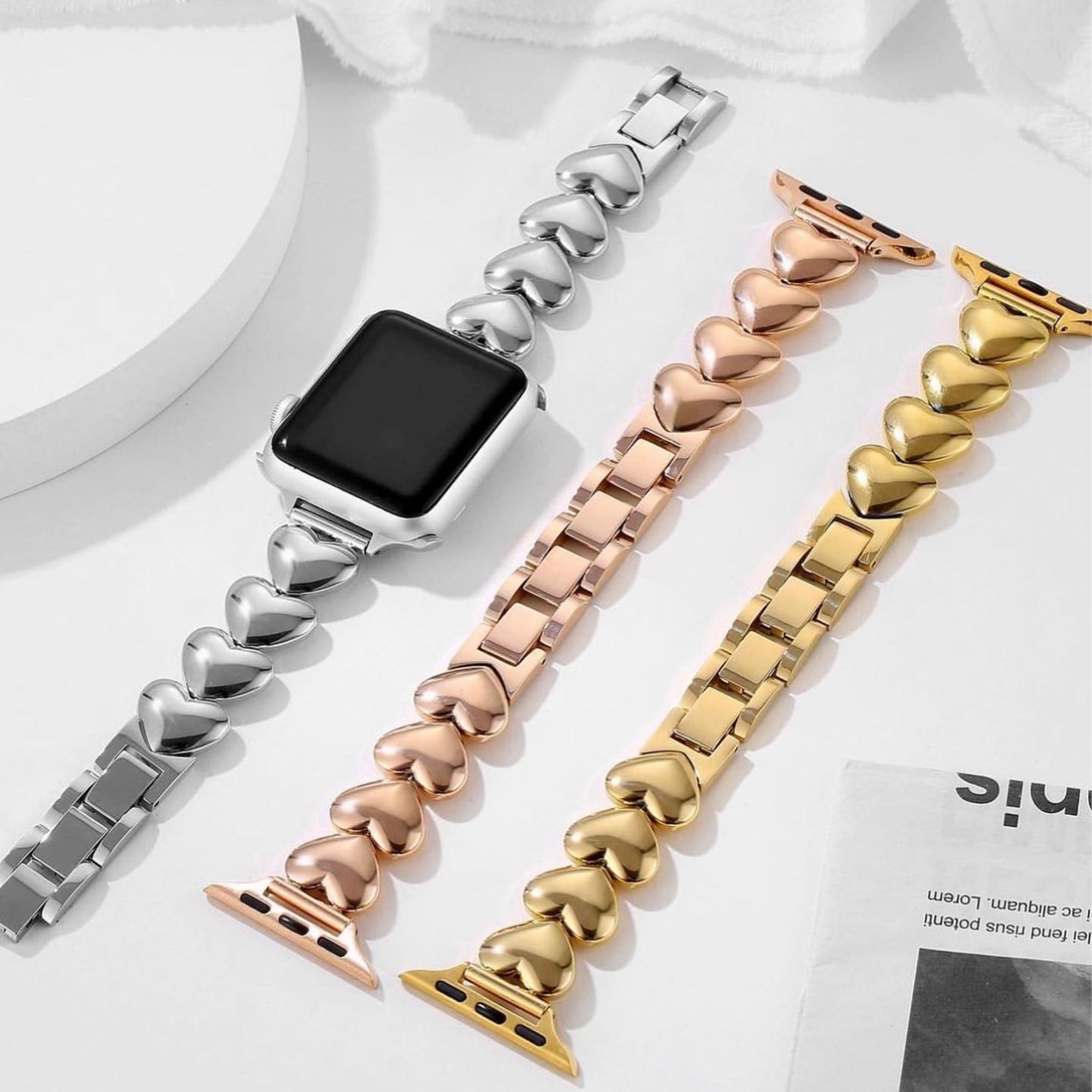 Apple Watch love band - zwart