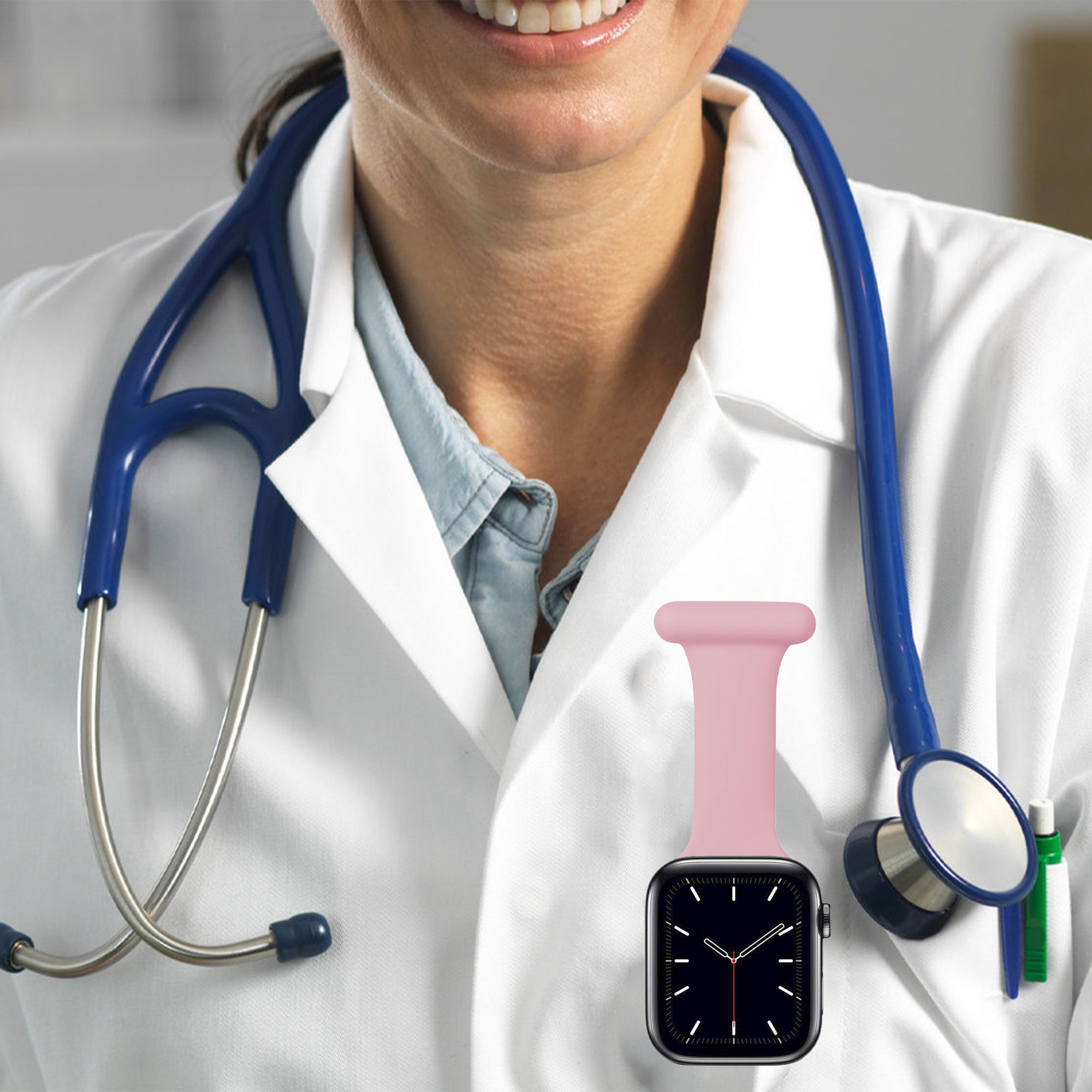 Apple Watch Krankenschwesterarmband – rosa