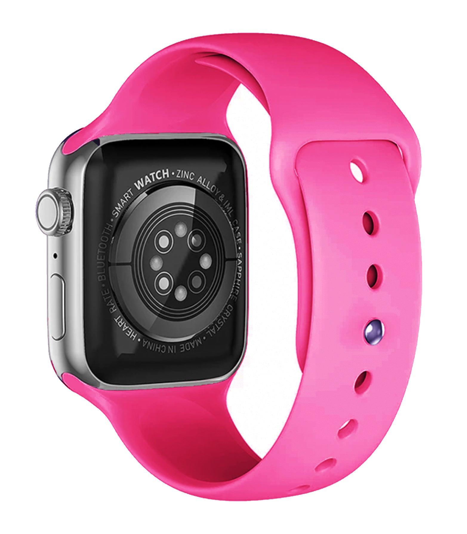 Apple Watch sport band fuchsia roze