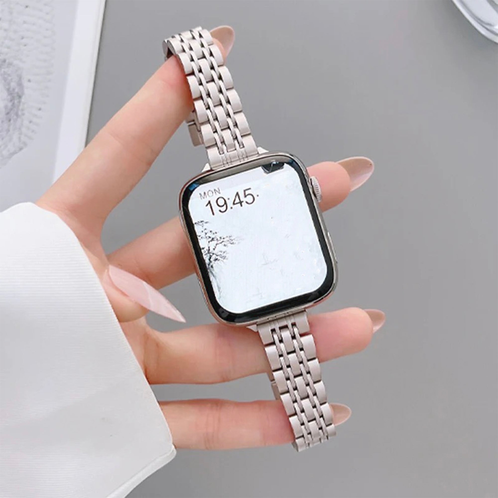 Apple Watch slim inspired strap - starlight