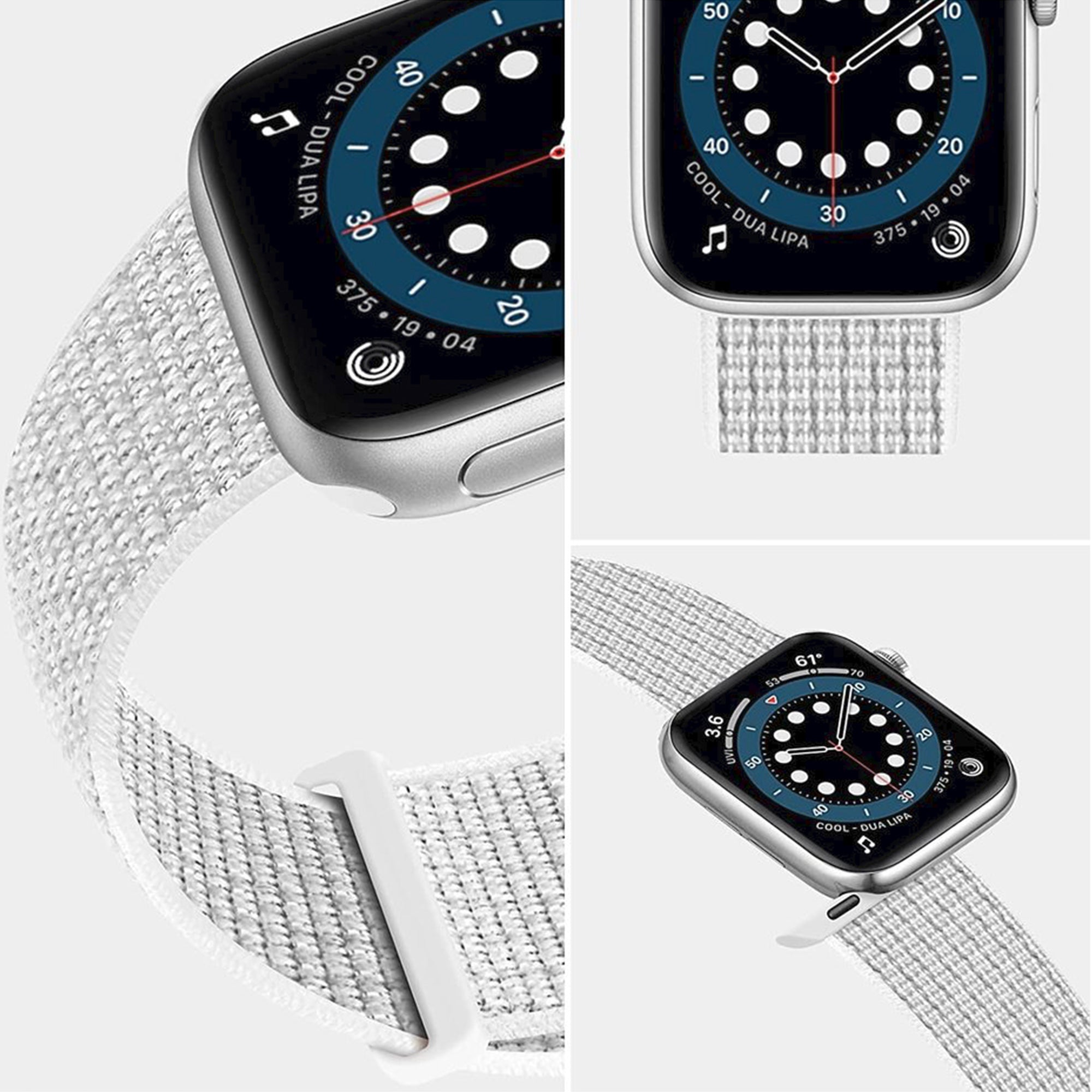 Apple Watch nylon band - wit