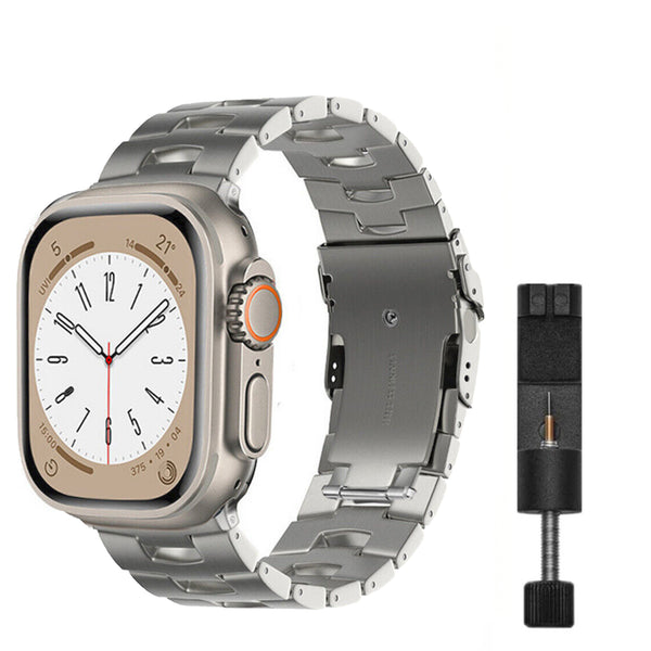Apple Watch Ultra Titanium Oracle band - zilver