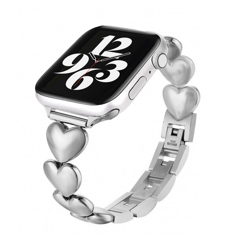Apple Watch love band - zilver