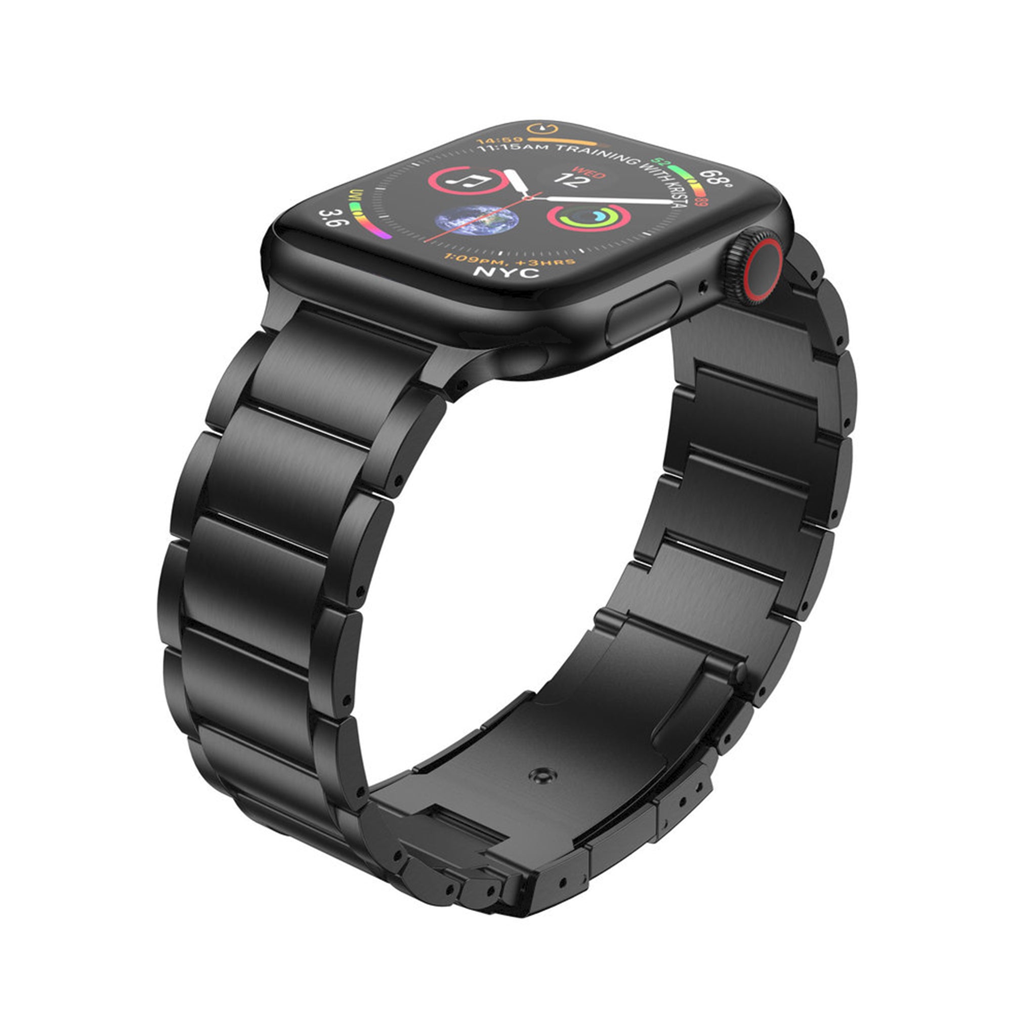 Apple Watch Ultra Titanium schakel band zwart