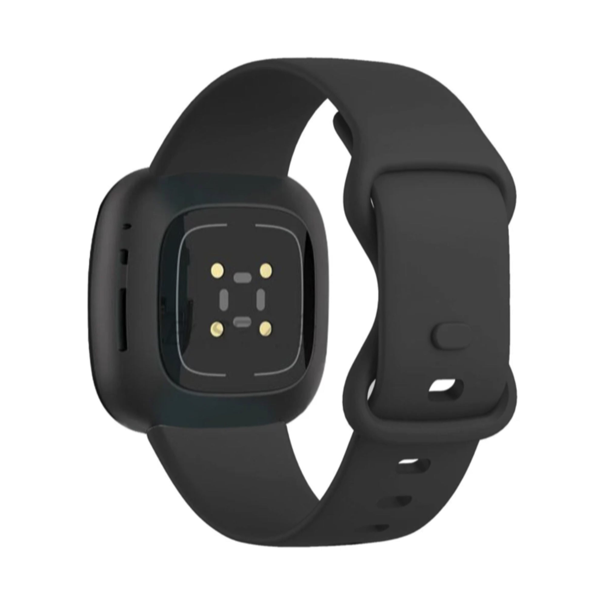 Fitbit Versa 3 / 4 / Sense siliconen bandje - zwart