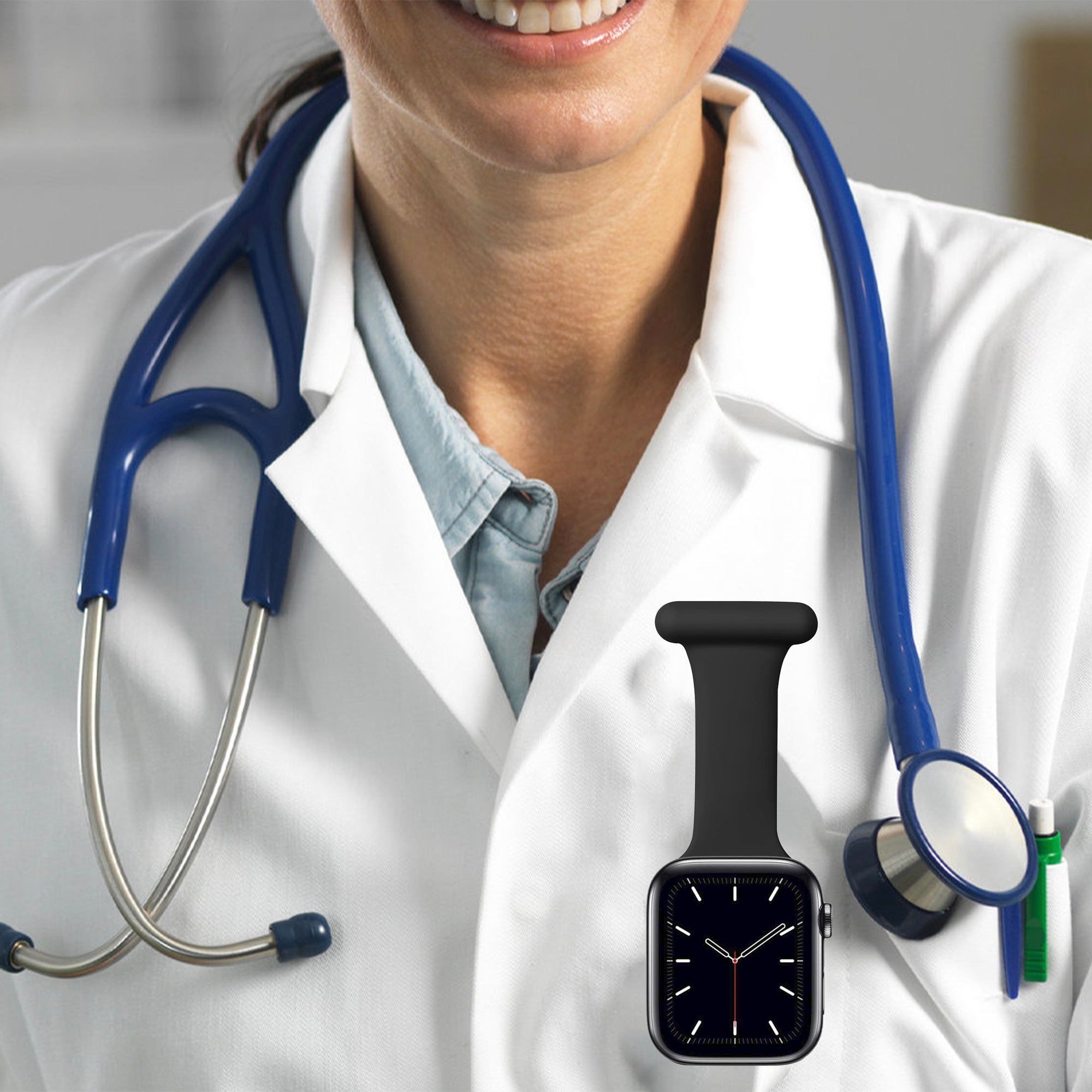 Apple Watch nurse band - black