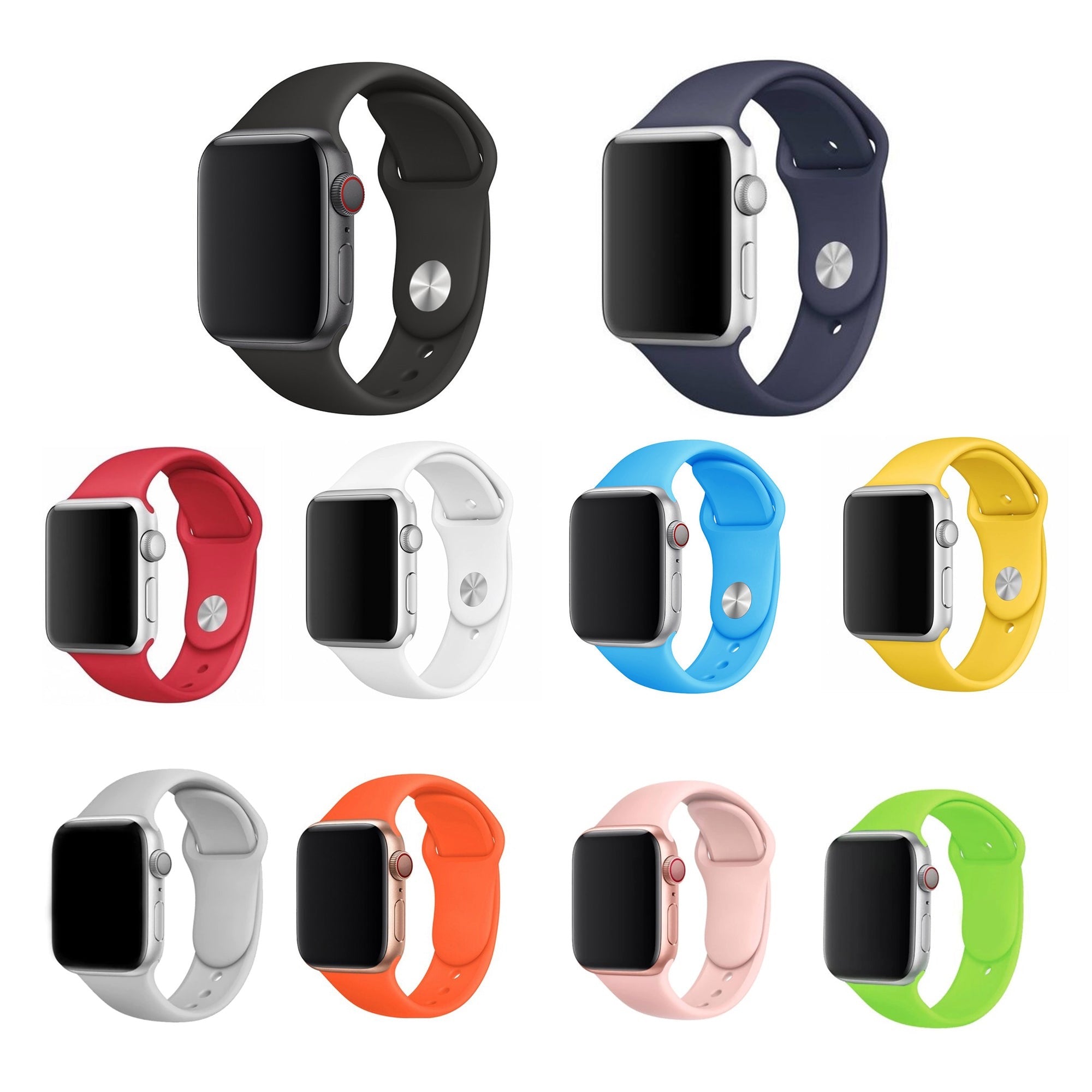 10x Apple Watch Sportarmband Multipack