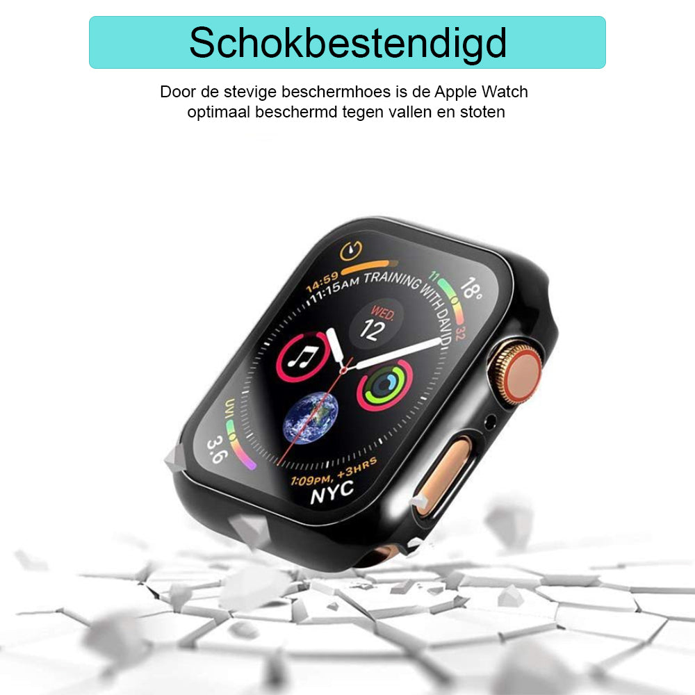 Apple Watch 2-1 case - hoogglans zwart