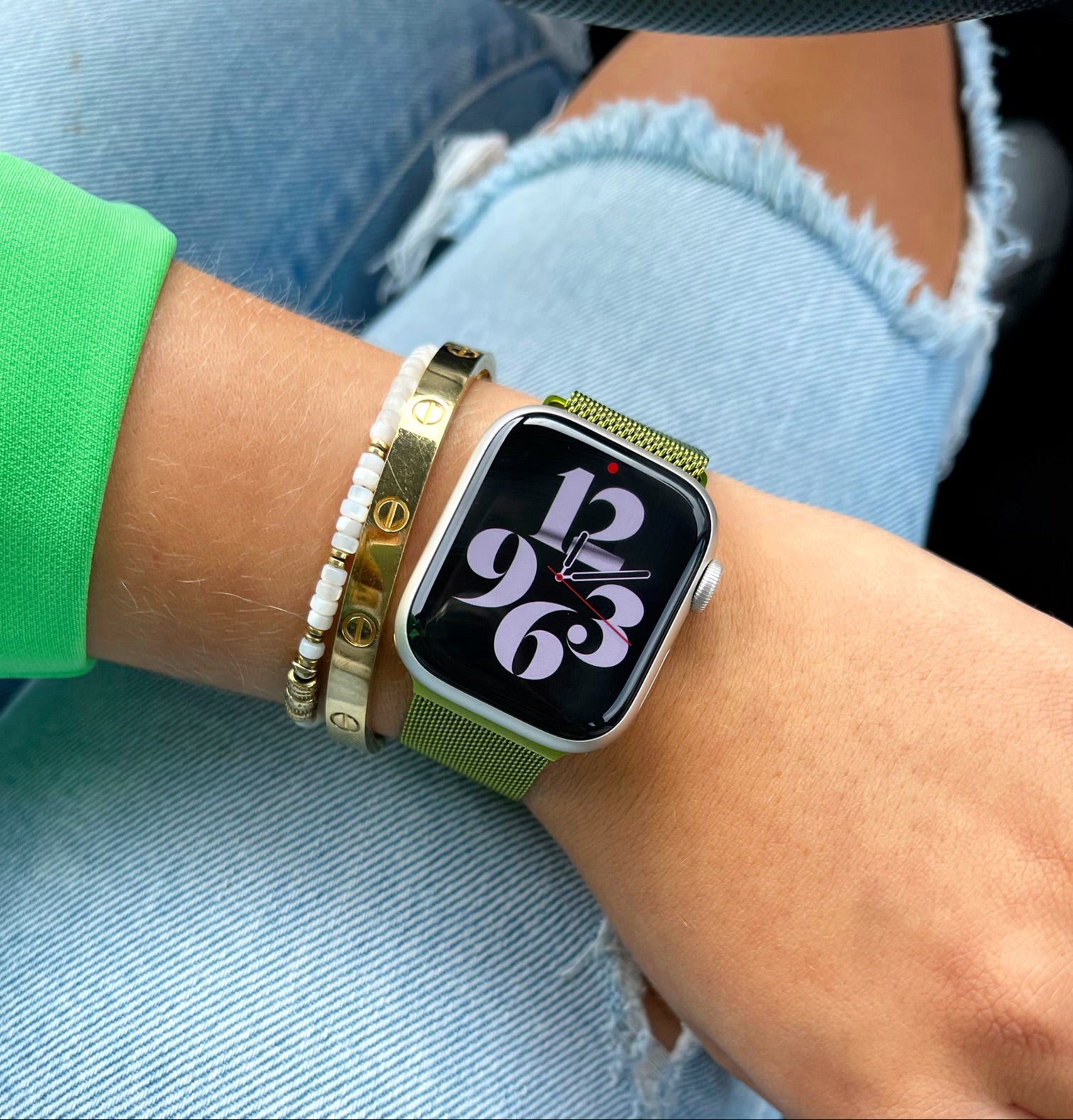 Apple Watch milanese strap - green