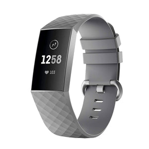 Fitbit charge 3/4 wafel bandje - rood