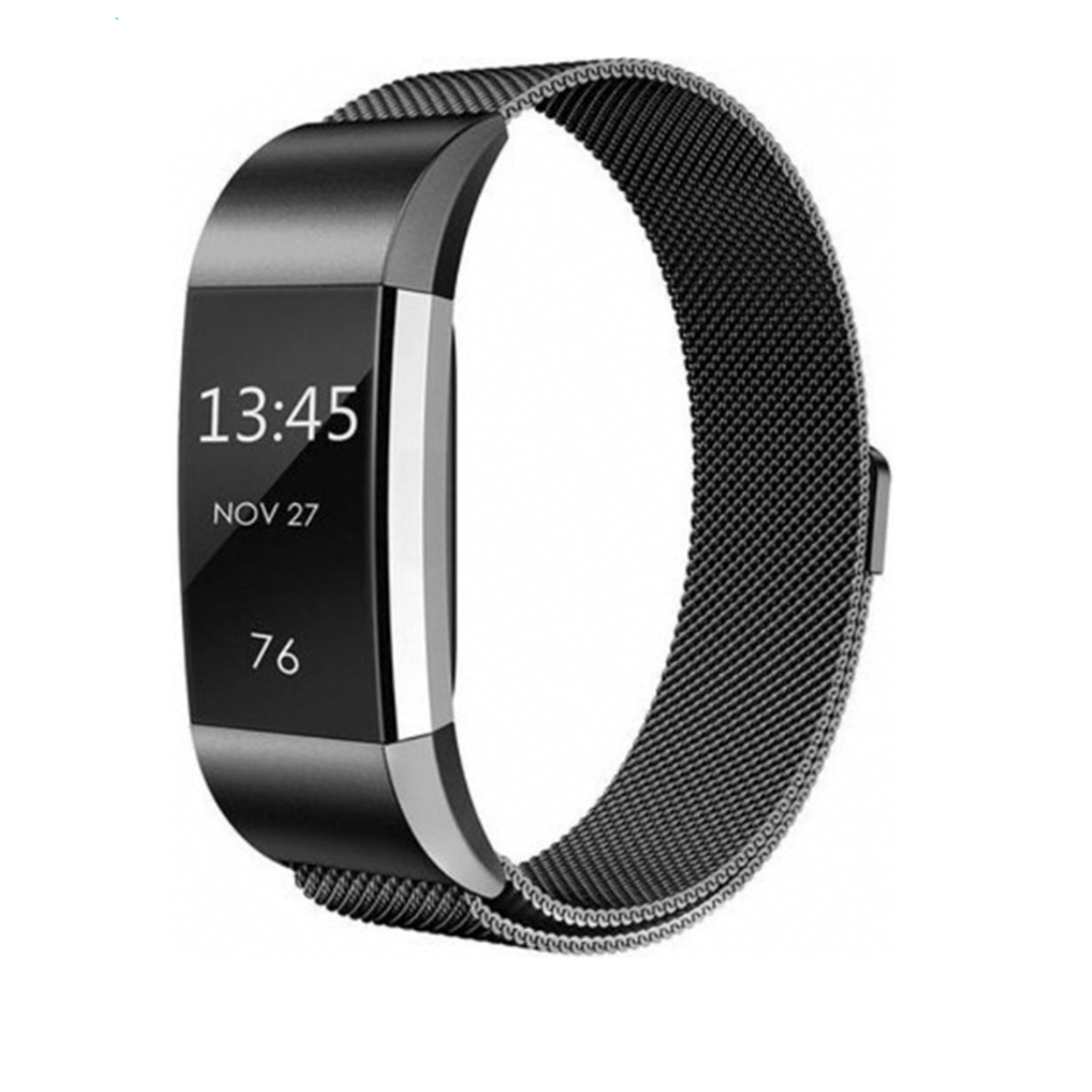 Fitbit charge 2 milanese band - black