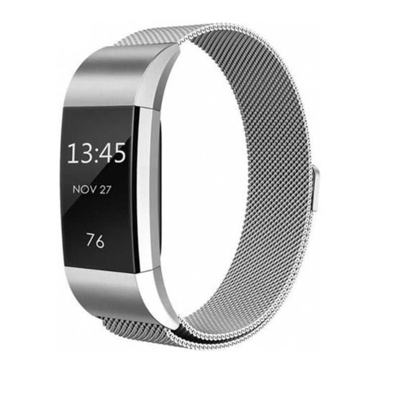Fitbit charge 2 milanese band - silver