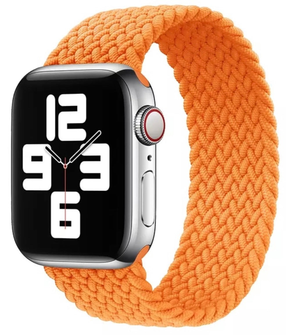 Geflochtene Solo-Schleife für die Apple Watch – Orange