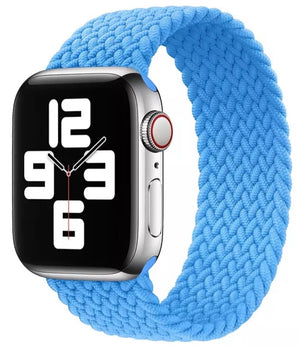 Apple Watch gevlochten solo band - baby blauw