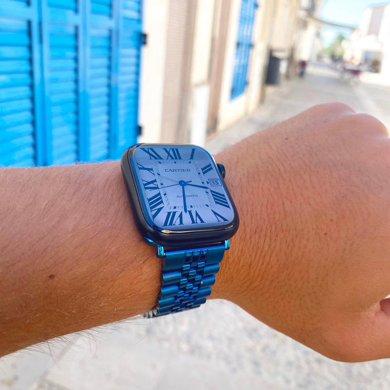 Apple Watch stalen jubilee band - blauw