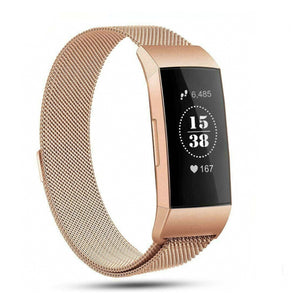 Fitbit charge 3/4 milanese band - zilver