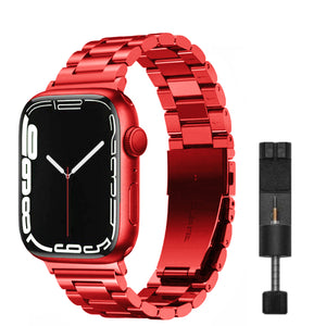 Apple Watch stalen schakel band- regenboog