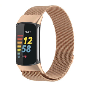 Fitbit Charge 5/6 Milanese-Band – Rosa