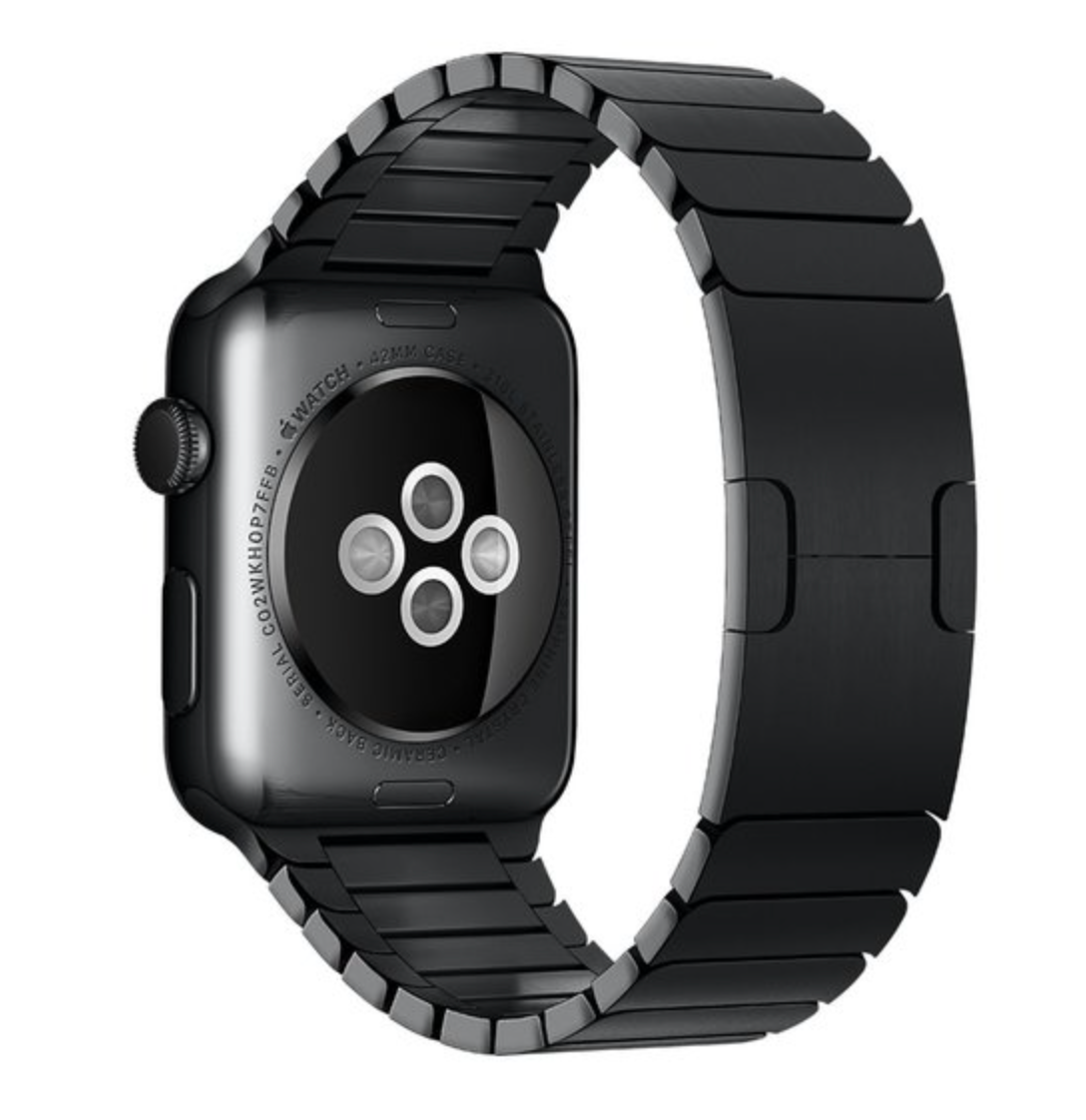 Apple Watch stalen schakel band - zwart