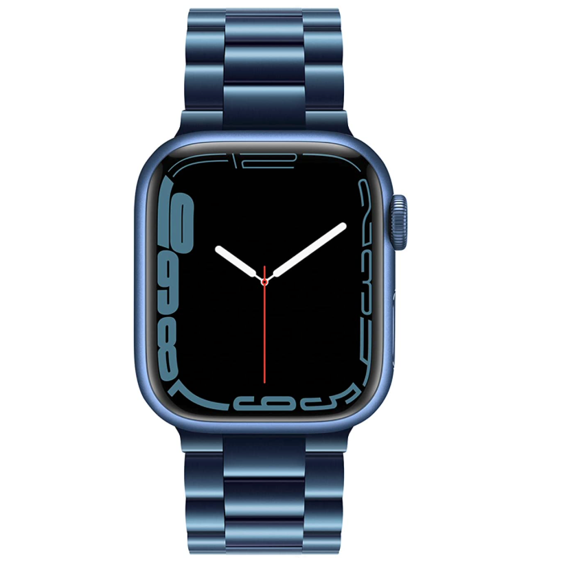 Apple Watch steel link strap - blue