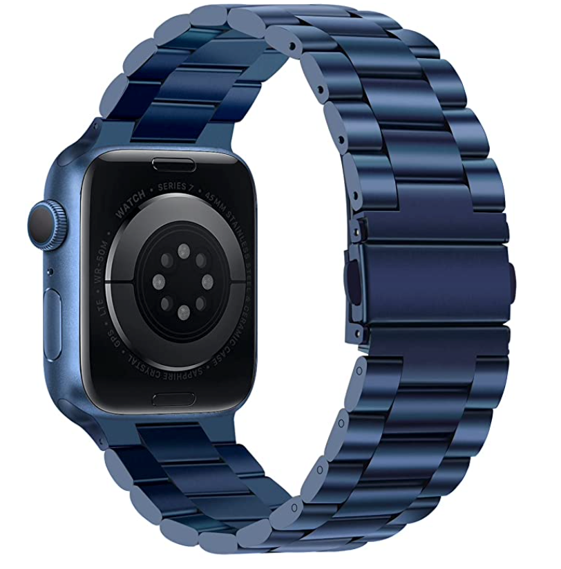 Apple Watch Stahlgliederarmband – Blau