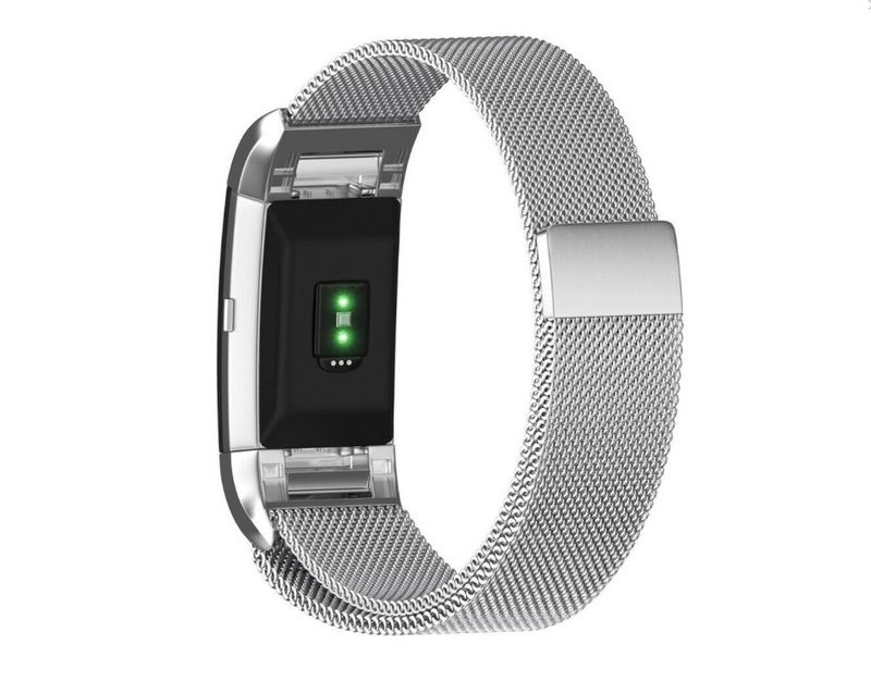 Fitbit charge 2 milanese band - silver