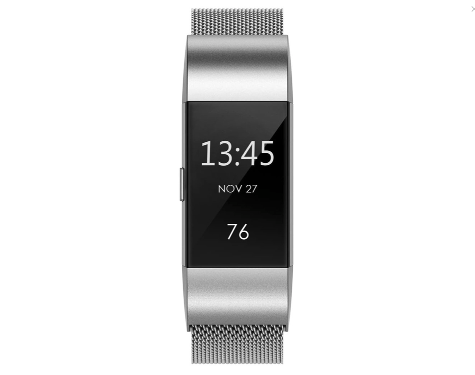 Fitbit charge 2 milanese band - silver