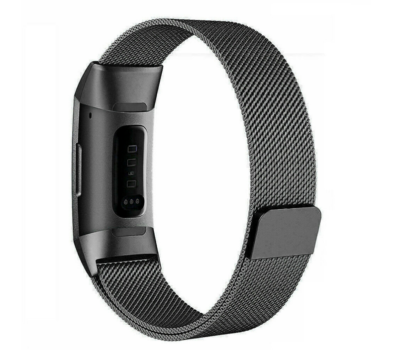 Fitbit charge 3/4 milanese band - zwart