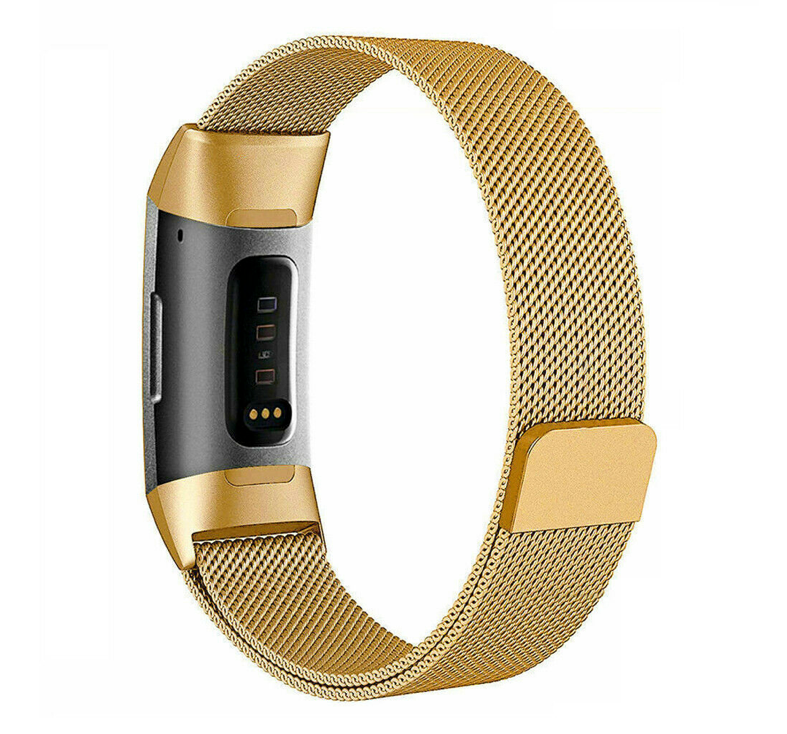 Fitbit charge 3/4 milanese band - gold