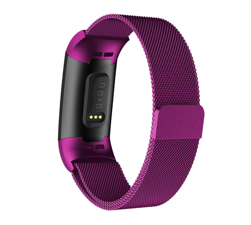 Fitbit charge 3/4 milanese band - paars