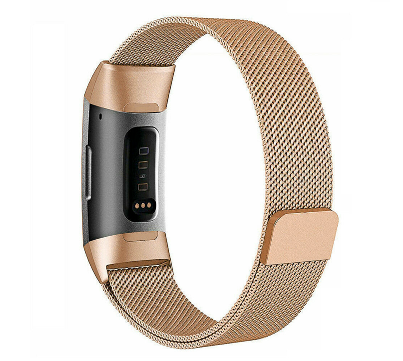 Fitbit charge 3 4 milanese band rose goud