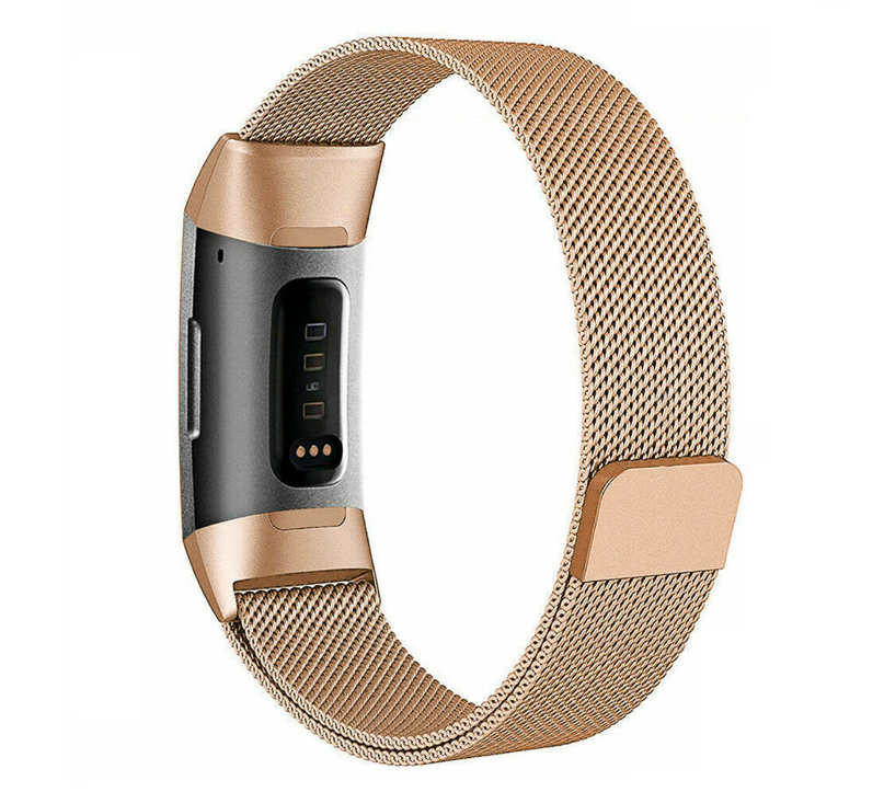 Fitbit charge 3/4 milanese band - rose gold