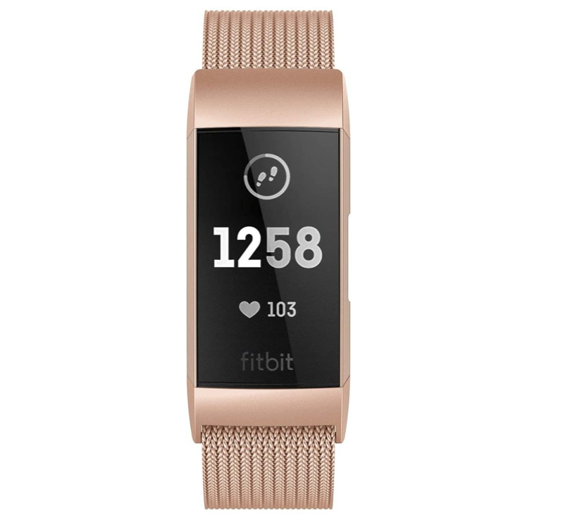 Fitbit charge 3/4 milanese band - rose gold