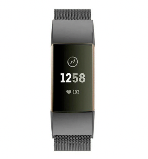Fitbit Charge 3/4 Milanese-Band – Space Grau