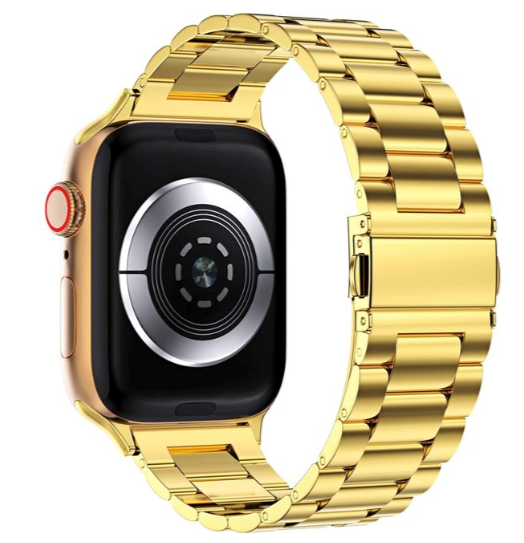 Apple Watch stalen schakel band - goud