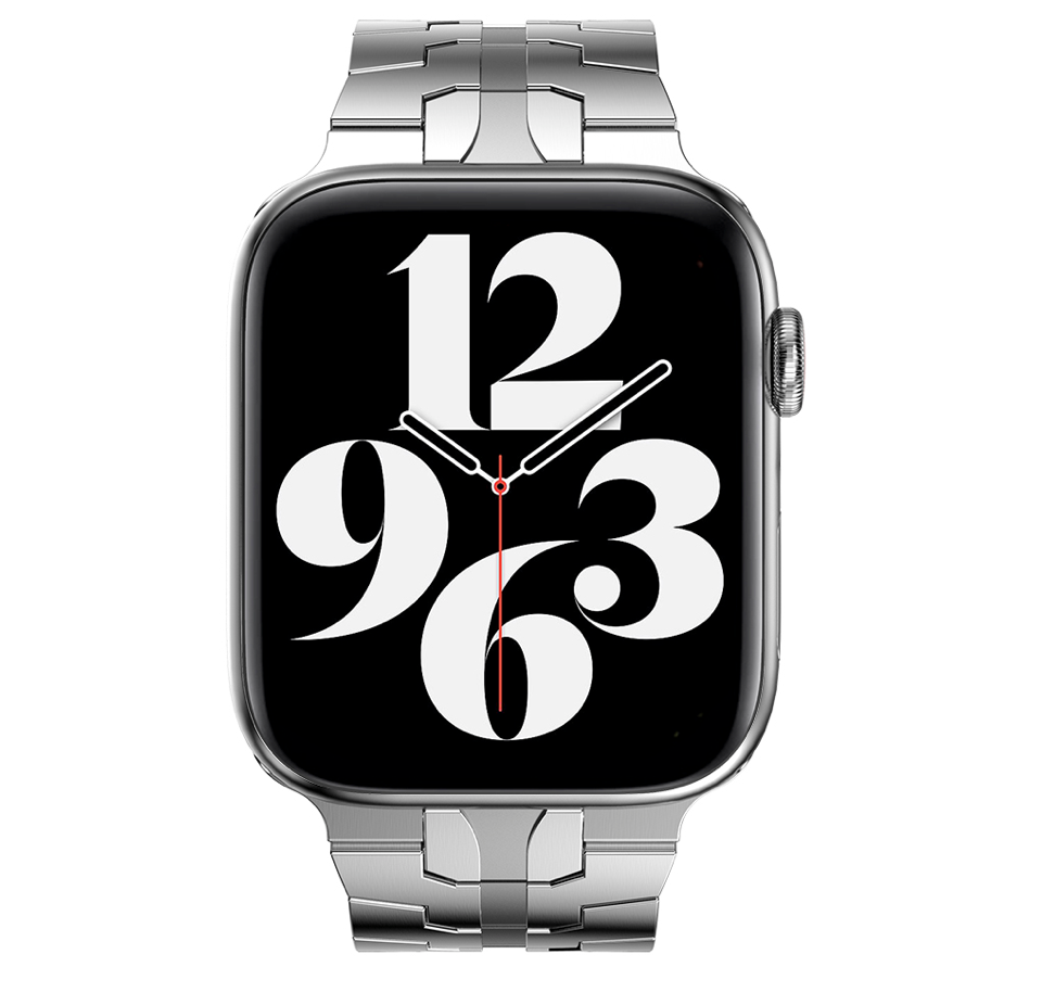 Apple Watch Eisenarmband – Silber