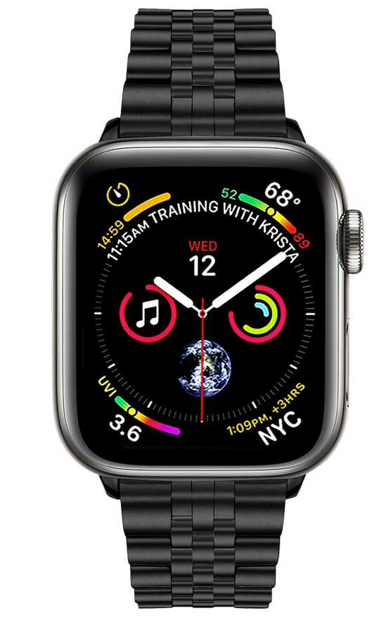 Apple Watch stalen jubilee band - zwart