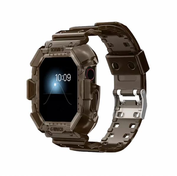 Apple Watch armour bandje - helder zwart