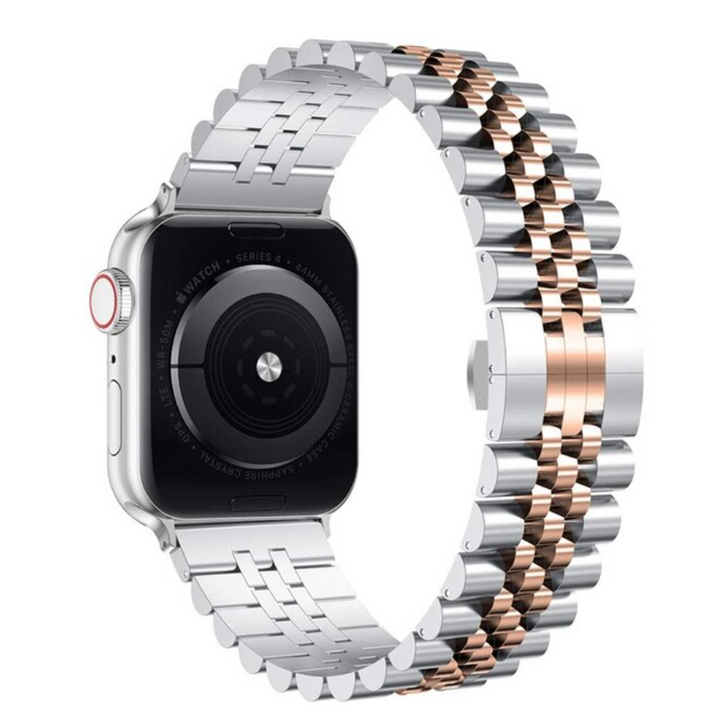 Apple Watch stalen jubilee band - zilver rosé