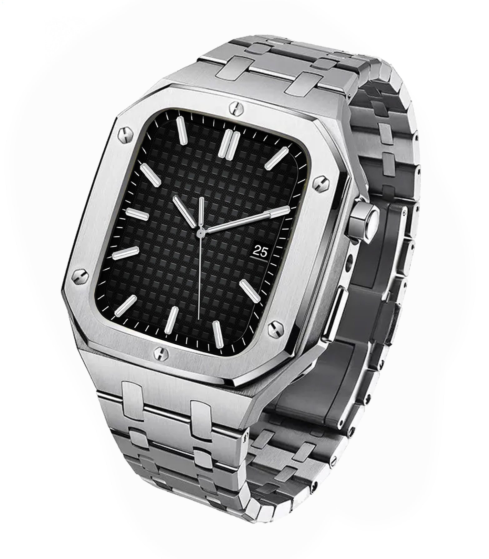 Apple Watch Luxus-AP-Armband – Silber