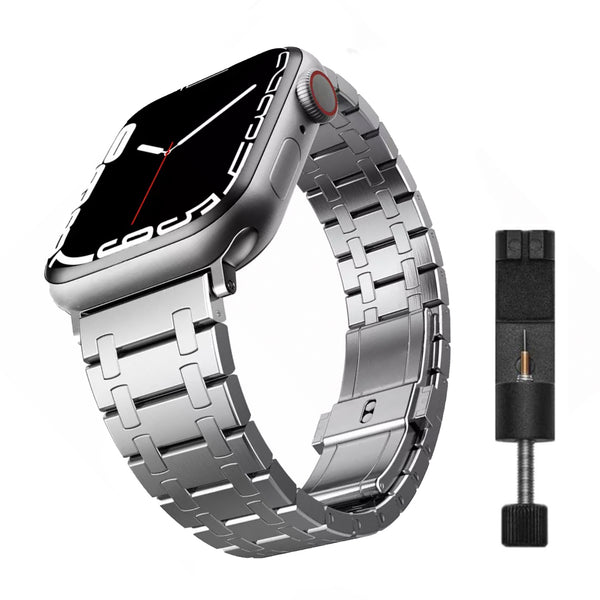 Apple Watch AP inspired band - zilver