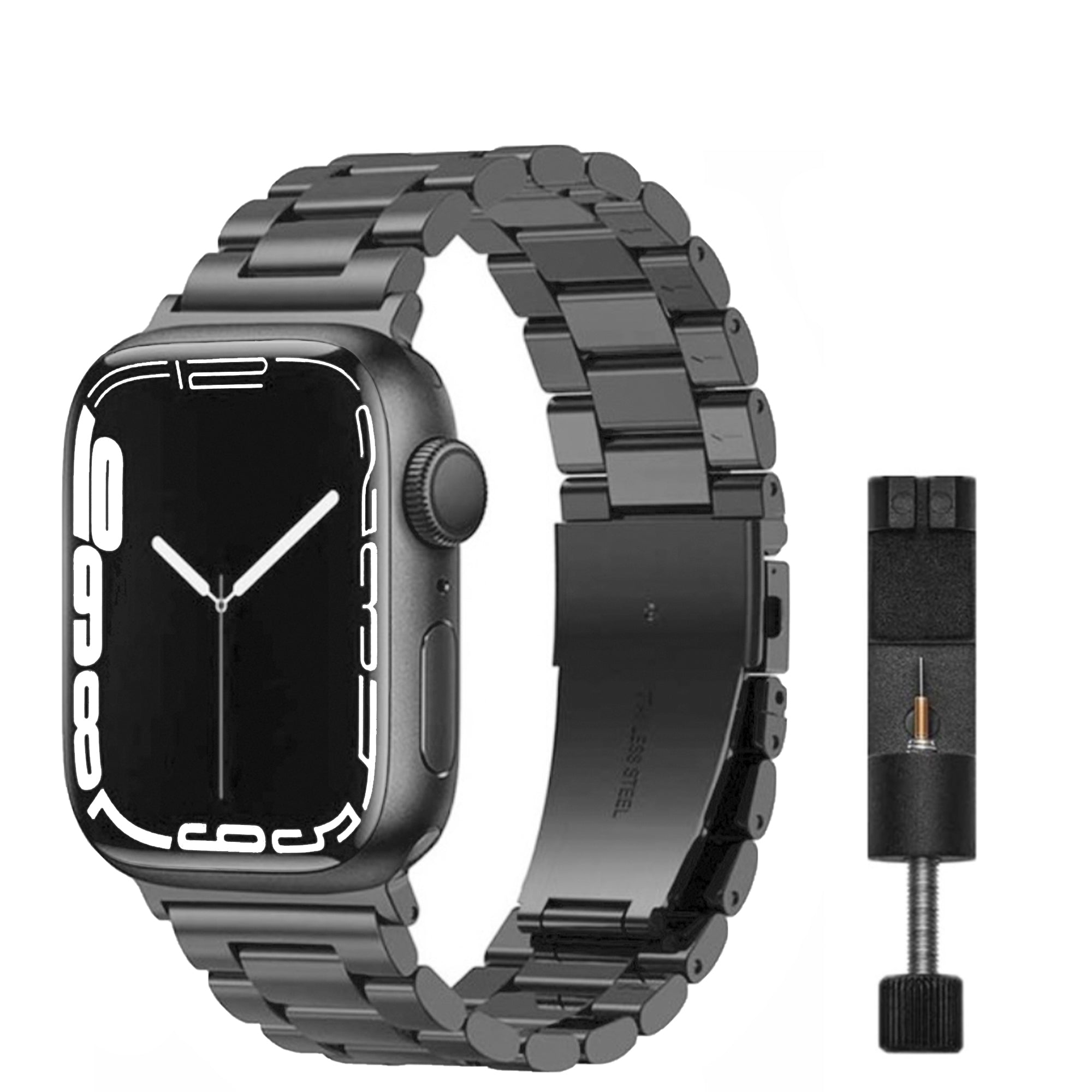 Apple Watch steel link strap - space gray