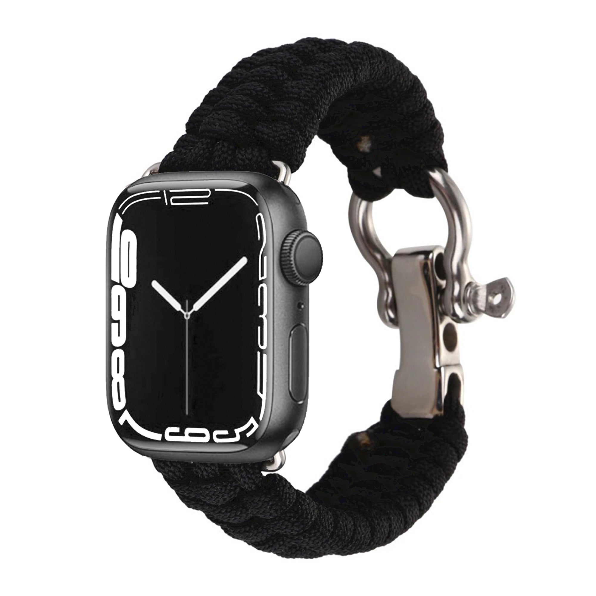 Apple Watch survival rope band - zwart