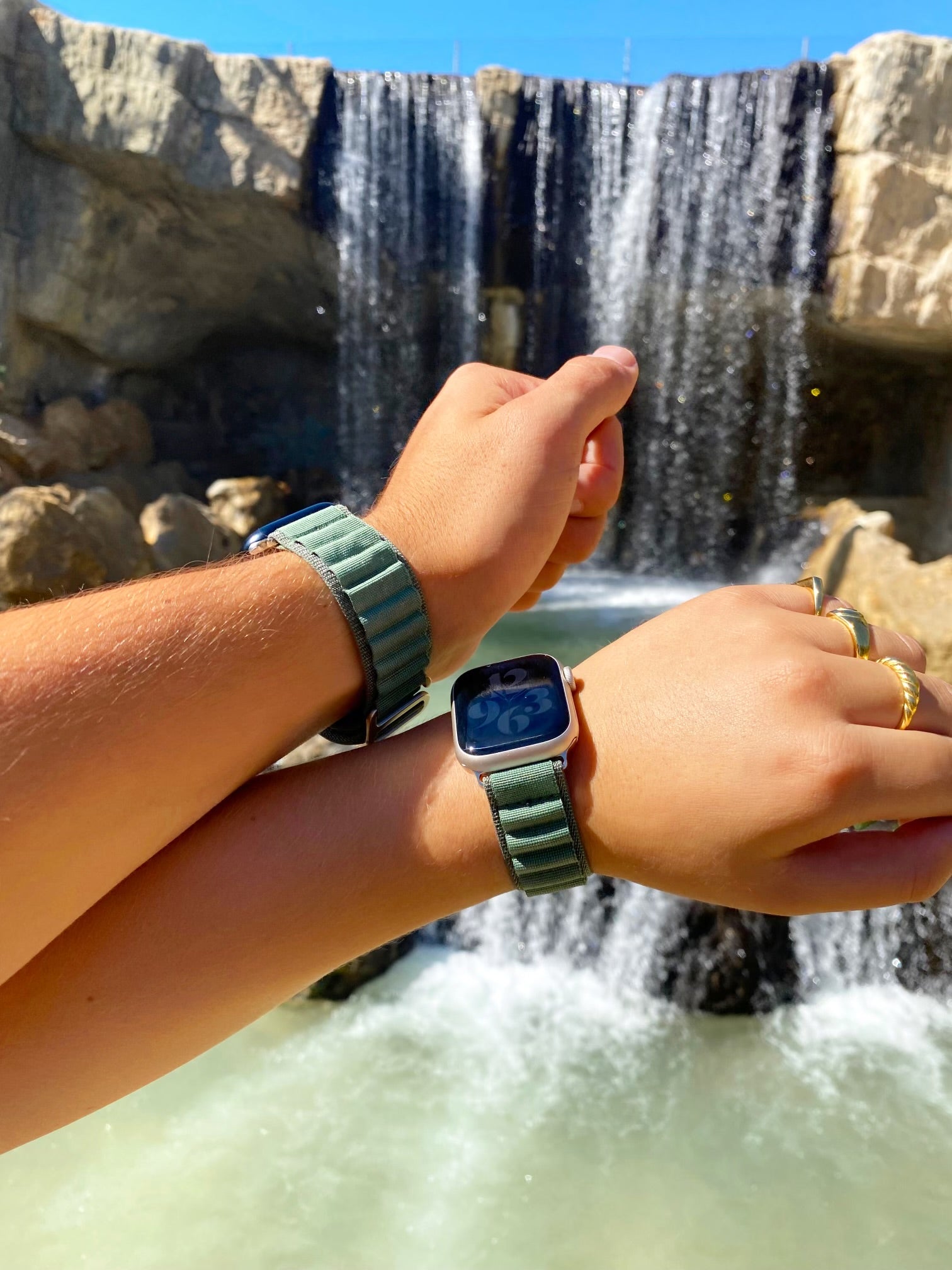 Apple Watch Nylon-Alpenarmband – grün