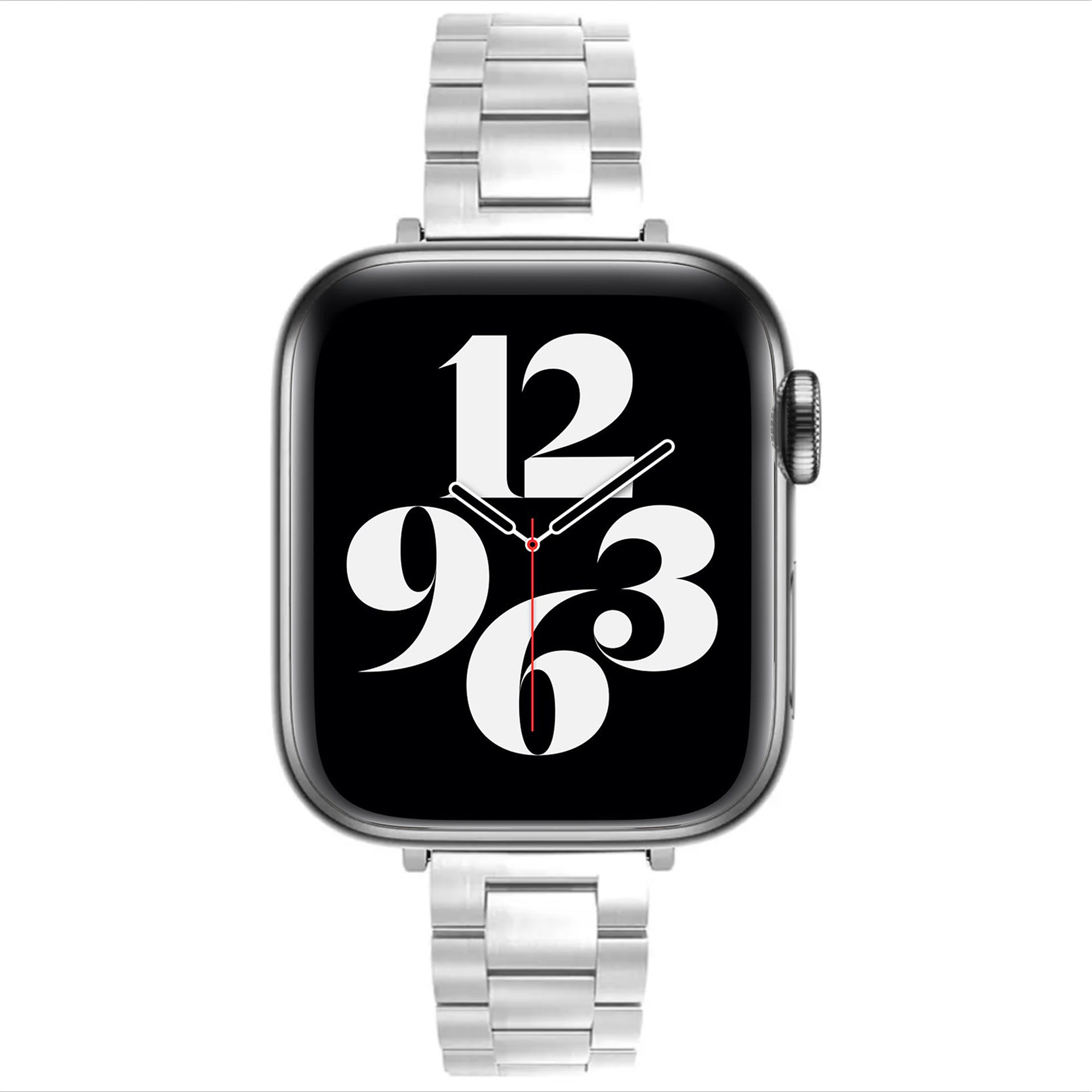 Apple Watch stalen schakelband slim - zilver